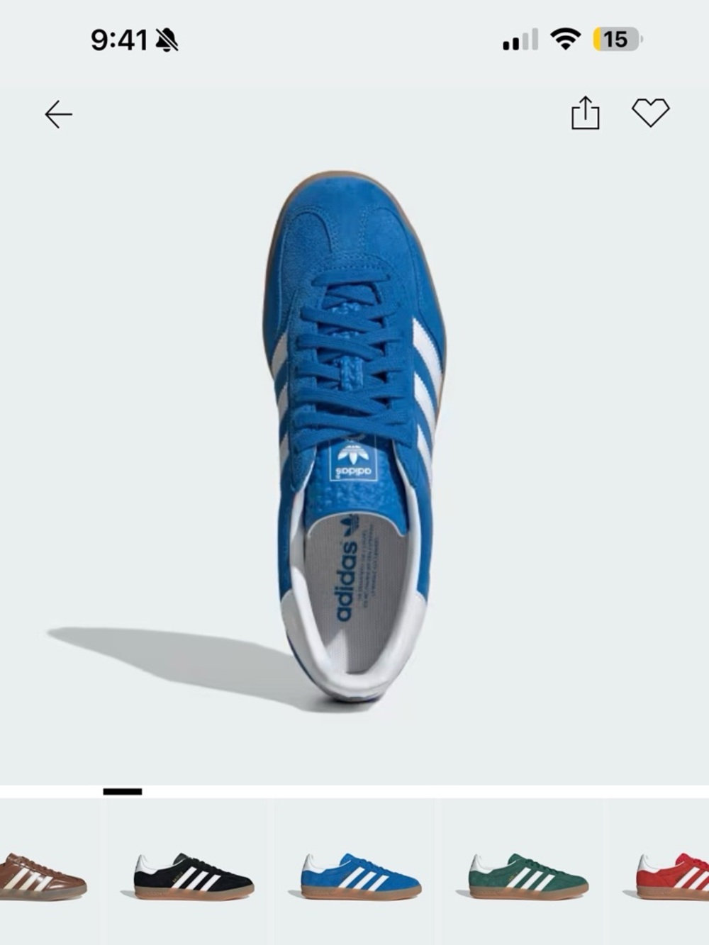 Unisex adidas Gazelle Sneakers in Blue and White’s (Blue Bird)